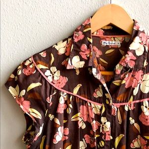 Brown floral Ben Sherman dress